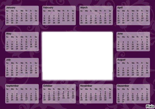 Calendar Fotomontaż