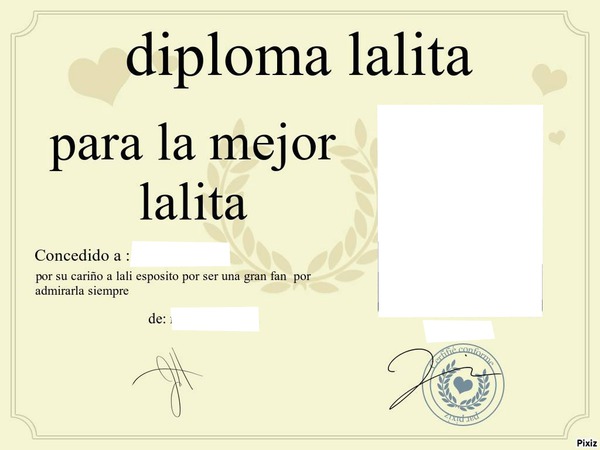 diploma lalita Fotomontasje