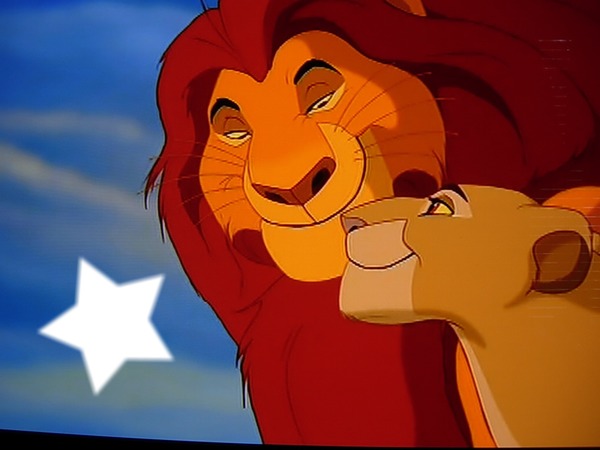 lion king Mufasa and Sarabi Photo frame effect