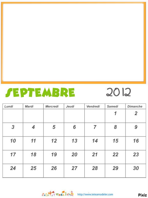 calendrier Fotomontaža