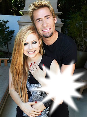 Avril e Chad Photo frame effect
