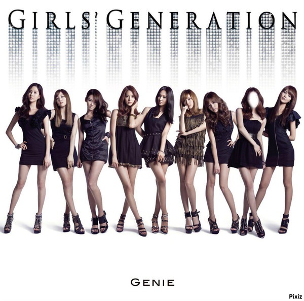 Girls generation Fotomontáž