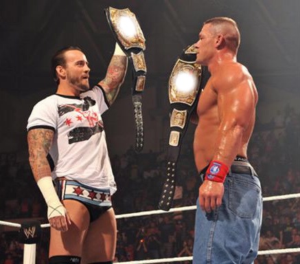 John Cena et CM Punk2 Montaje fotografico