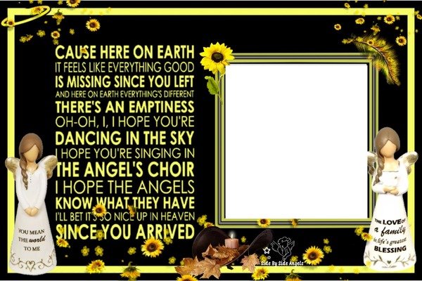 here on earth Photo frame effect