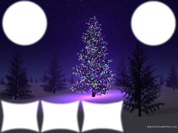 Christmas tree Photo frame effect