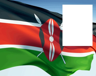 Kenya flag Fotomontage