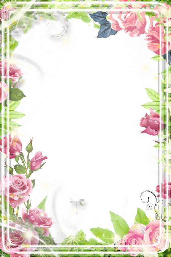 Marco floral Photo frame effect