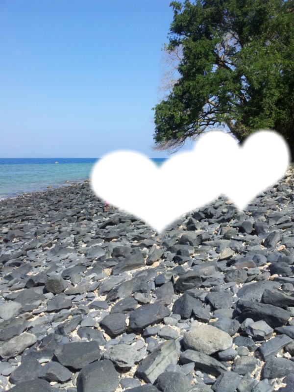 Amour a la plage Valokuvamontaasi
