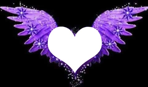 lavender wings Photo frame effect