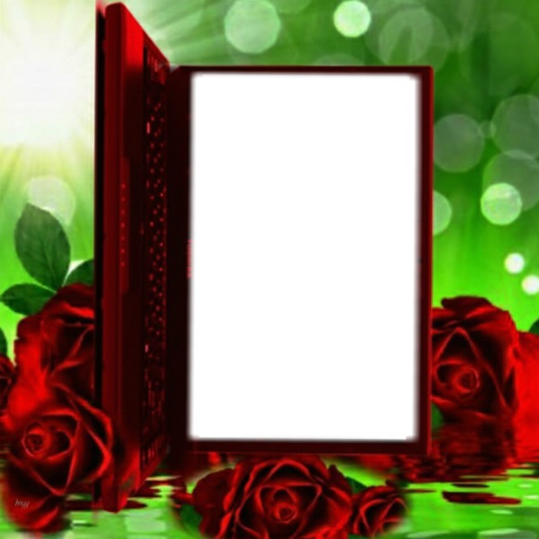 Cadre livre rouge Photo frame effect
