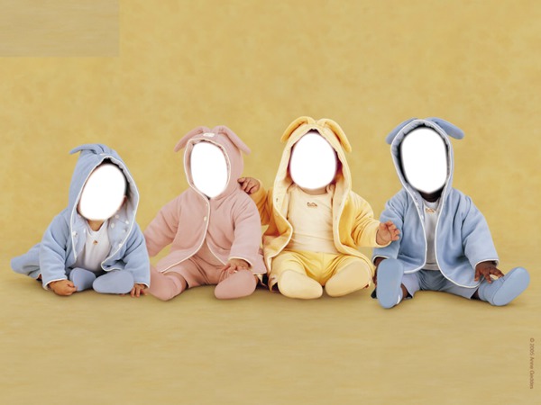 4 bébés Photomontage