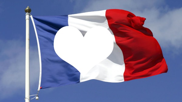 french flag Photomontage