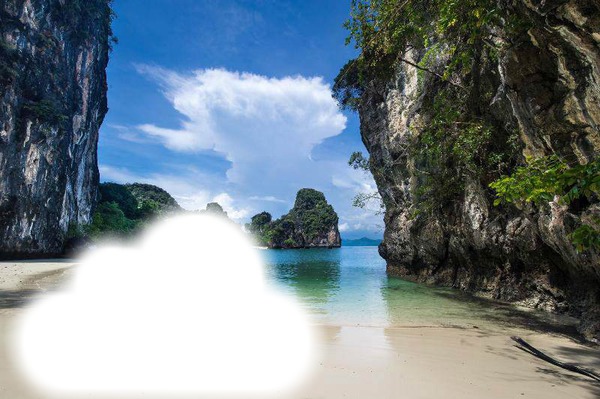 Tailandia Playa Photomontage