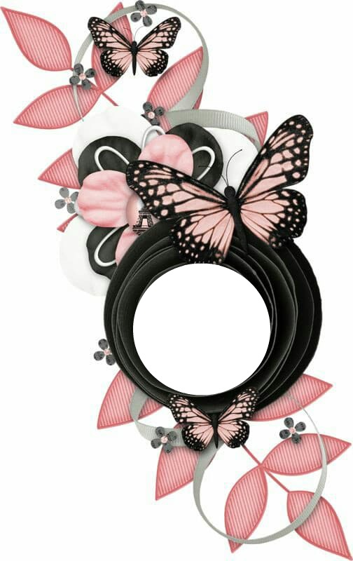 pale pink butterflies Φωτομοντάζ