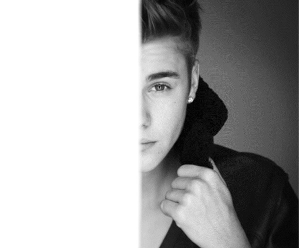 Justin Bieber me Fotomontaggio