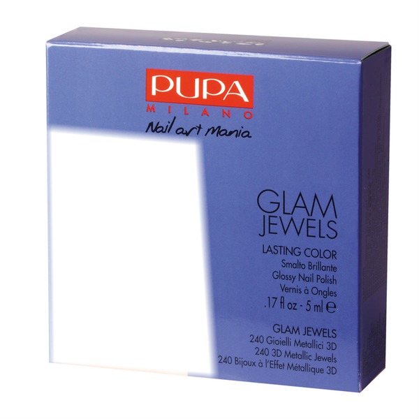Pupa Glam Jewels Nail Art Kit Blue Fotomontāža