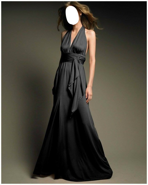robe noir Photomontage