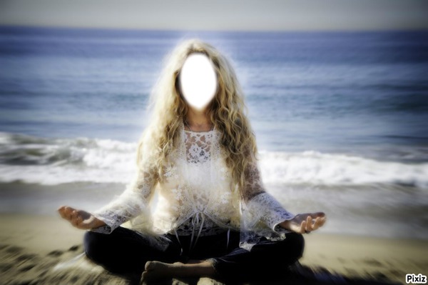 meditation Photo frame effect