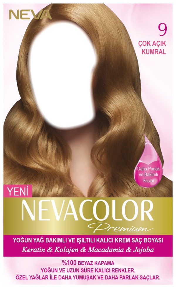 Nevacolor Saç Boyası 9 Çok Açık kumral フォトモンタージュ