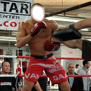 Kick boxing Photo frame effect