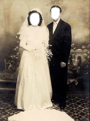 casamento antigo Photo frame effect