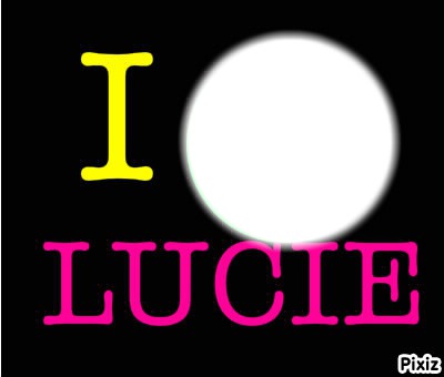 I LOVE LUCIE Photo frame effect