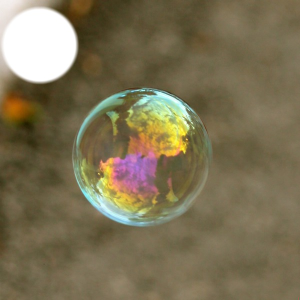 bulles de savon Photo frame effect