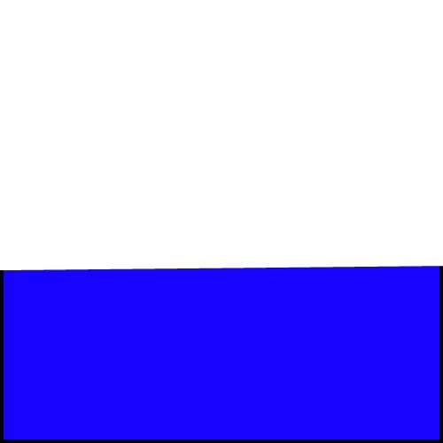 cadre blan et bleu Fotómontázs