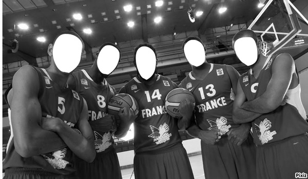 Equipe de basket de la SSI Photo frame effect