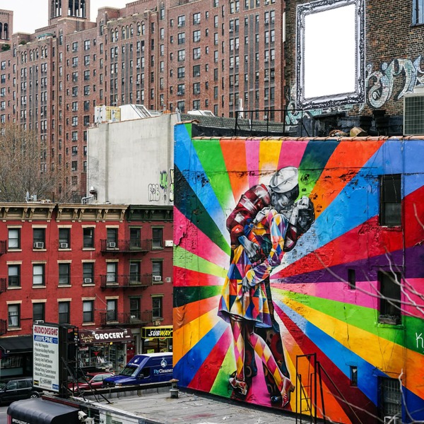 Graffiti in New York City Fotomontaż