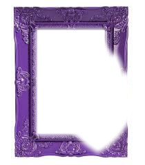 Porta retrato violeta Fotomontagem