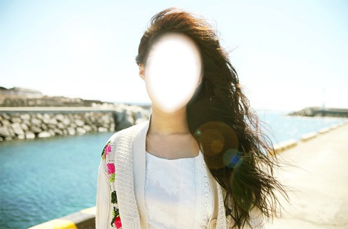 girl korean Photo frame effect