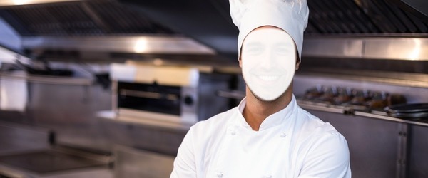 chef cuisine Fotomontáž