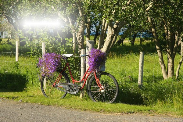 à bicyclette Fotomontage