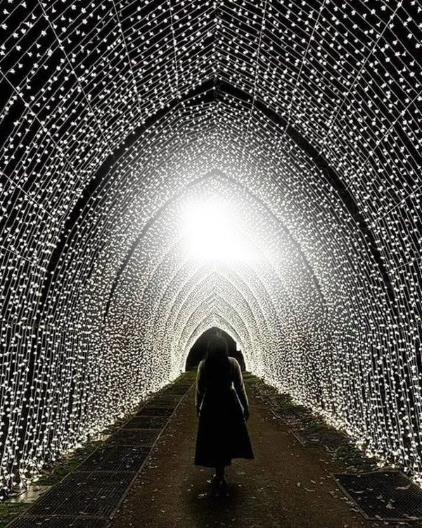 Túnel de Natal Photo frame effect