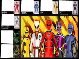 power rangers the new Photo frame effect