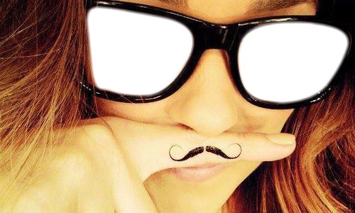 Lunettes Moustache♥ Фотомонтажа