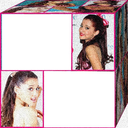 cubo de Ariana Grande Montaje fotografico