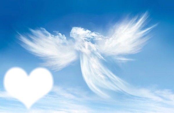 un ange dans le ciel Fotomontažas