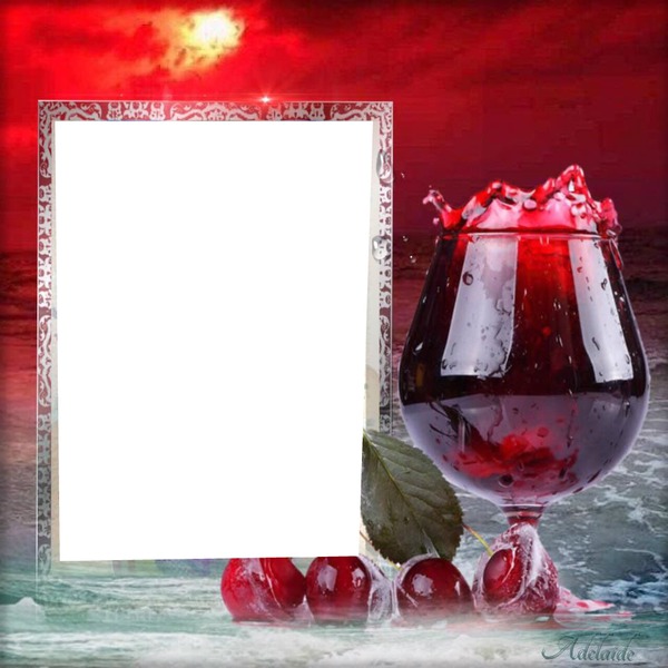 glas  wijn Fotomontage
