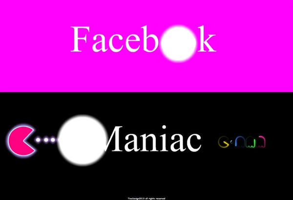 facebook maniac Fotomontaggio
