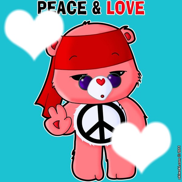 Peace And Love Fotomontage