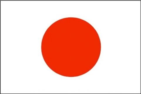 Bandera de Japon Fotomontaža