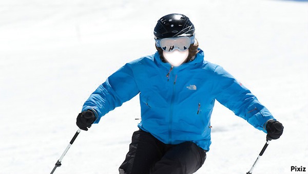 ski alpes Montaje fotografico