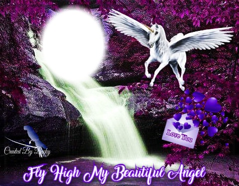 fly like a high my angel Fotomontage