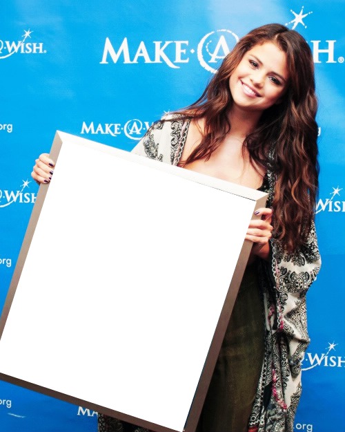Selena in Make A Wish Photo frame effect