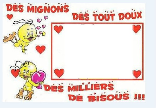 bisous doux Photo frame effect