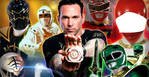 POWER RANGER TOMMY FORCE ROUGE Photo frame effect