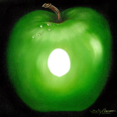 manzana verde Fotomontaggio