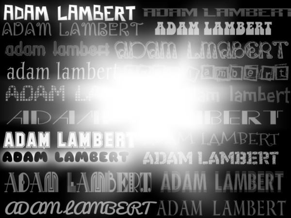 ADAM LAMBERT Photo frame effect